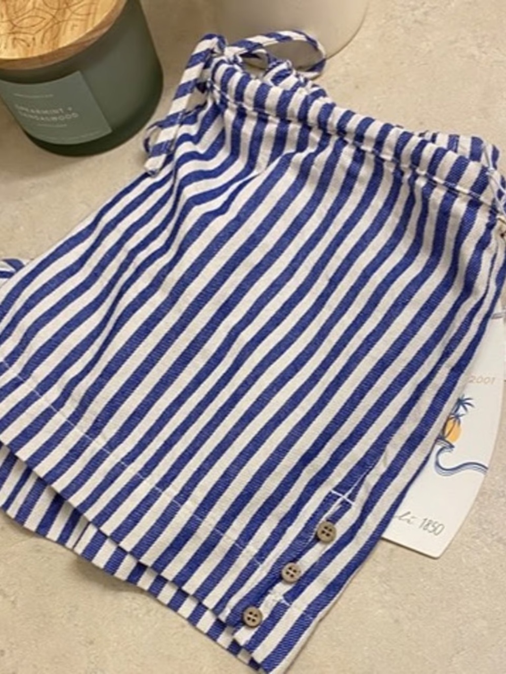 Cali 1850 Striped Casual Shorts